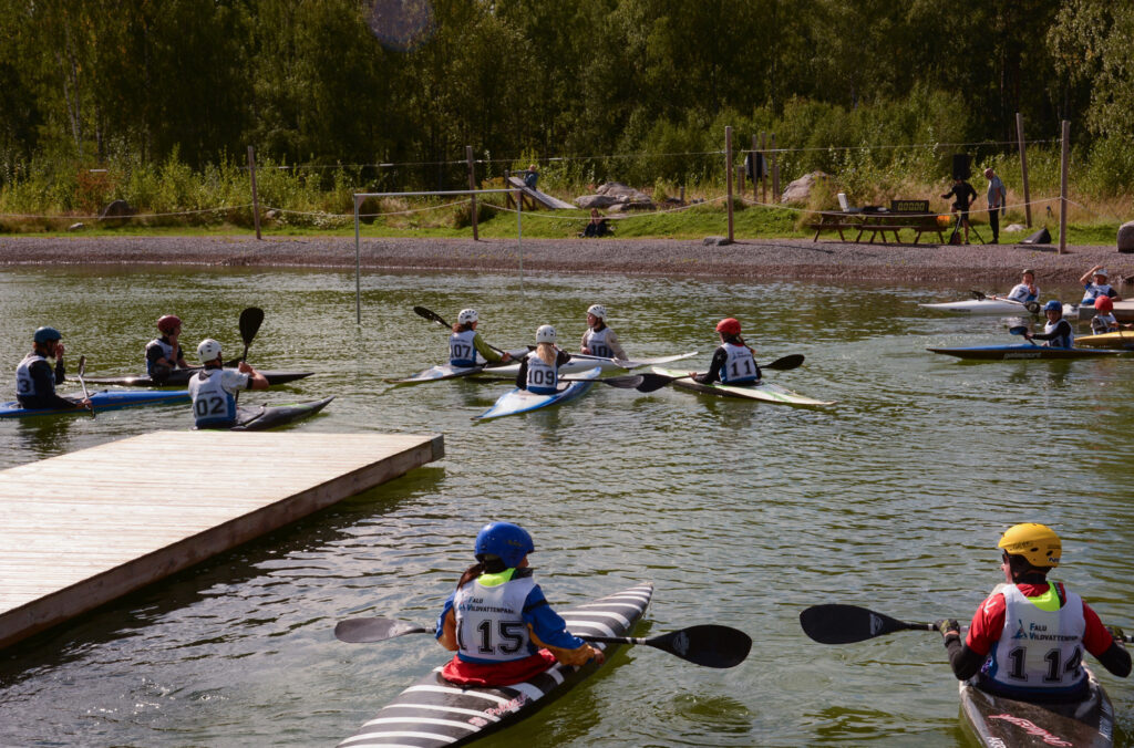 Falu Kanotklubb arrangerade lyckad tävling i Falu Vildvattenpark