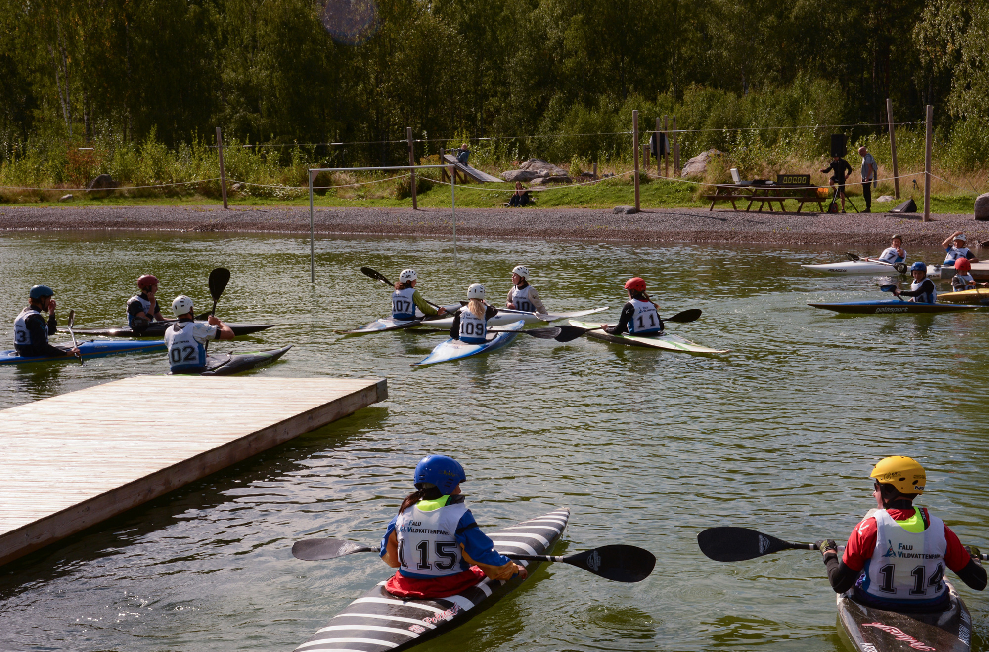 Falu Kanotklubb arrangerade lyckad tävling i Falu Vildvattenpark