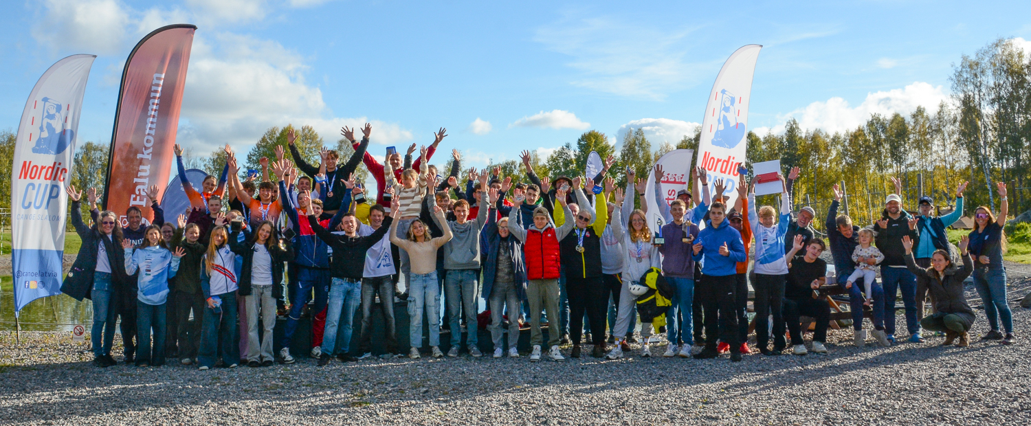 Nordic Cup 2025 - trevligt arrangemang av Falu Kanotklubb och Svenska Kanotslalomförbundet.